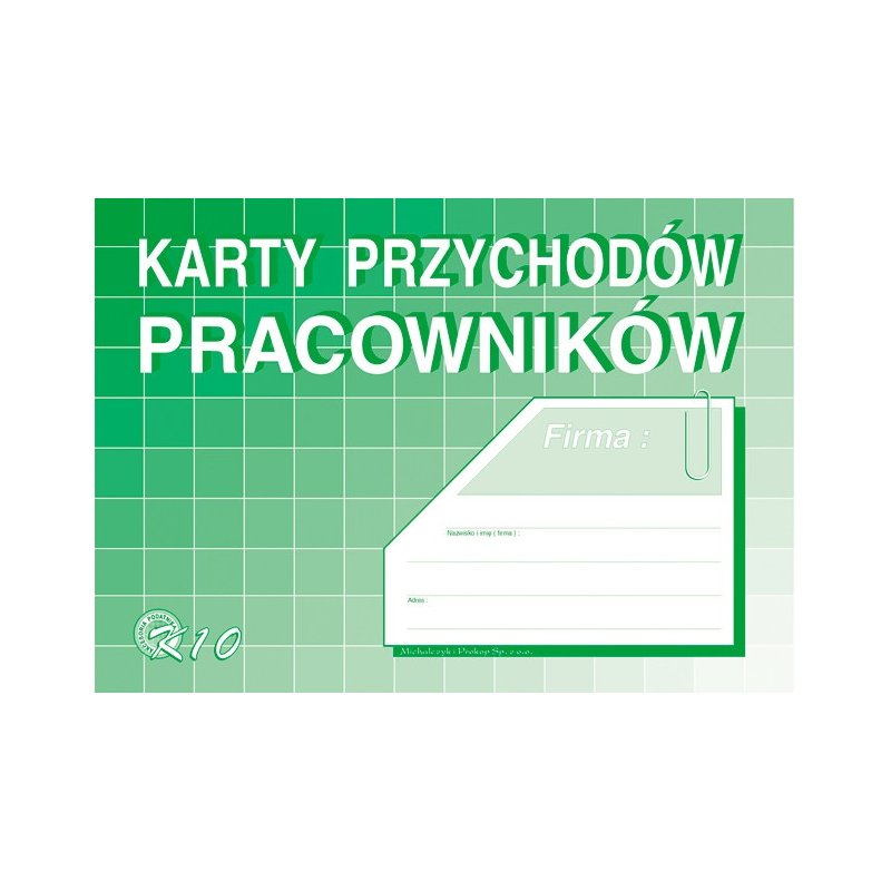 K10 Karty przychodów pracowników
