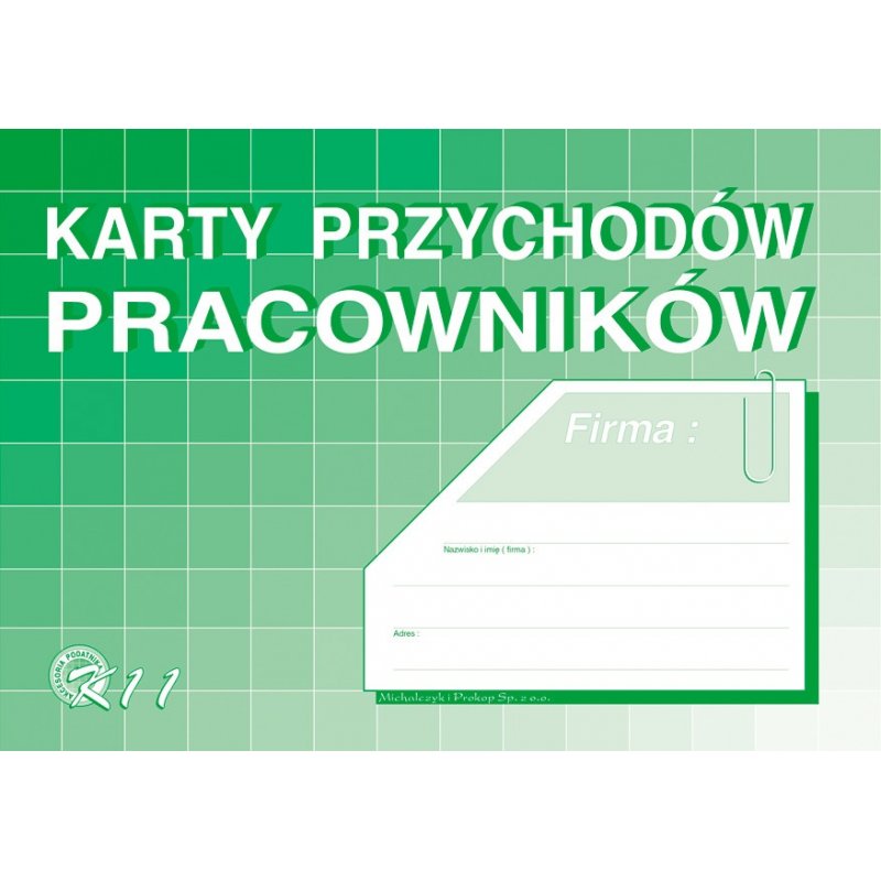 K11 Karty przychodów pracowników