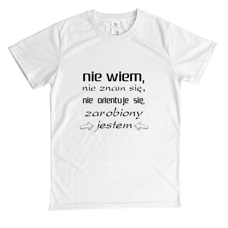 Męska koszulka z nadrukiem