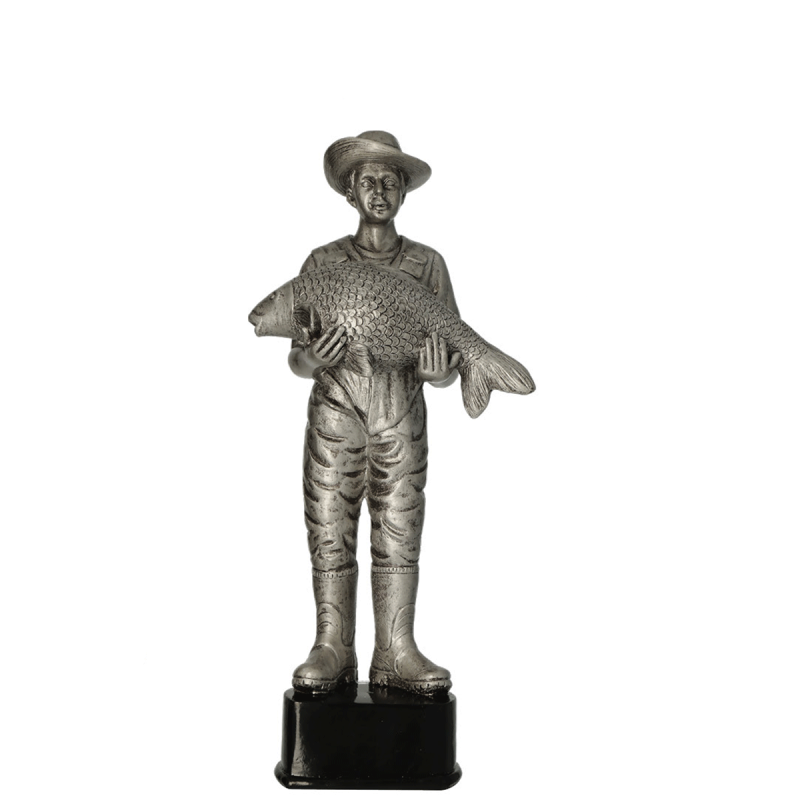 Statuetka odlewana wędkarstwo