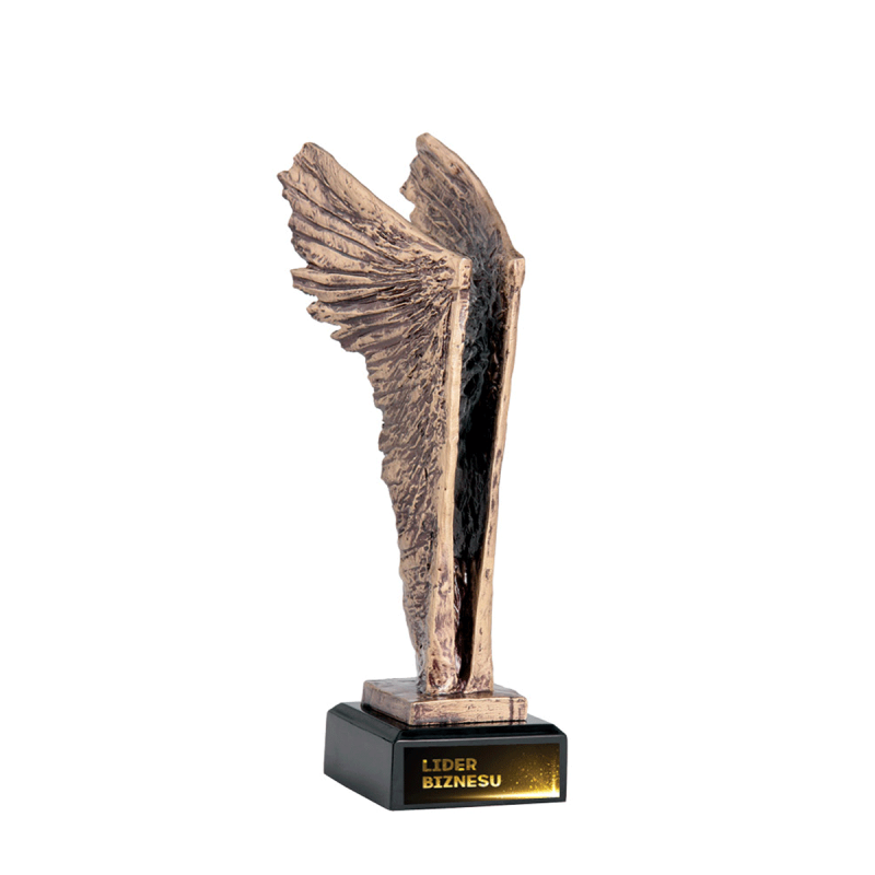 Statuetka odlewana trofeum skrzydła