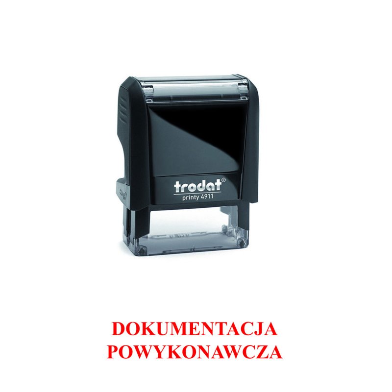 pieczątka DOKUMENTACJA POWYKONAWCZA Trodat 4911